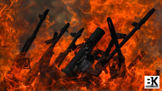 Terör örgütü PKK'dan bir grup silahlarını imha etti