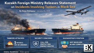 Kazakh Foreign Ministry Releases Statement on Incidents Involving Tankers in Black Sea