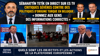 Sebahattin Tetik critique sévèrement certains responsables politiques belgo-turcs en direct sur ES TV : « Donnez aux gens des informations correctes »